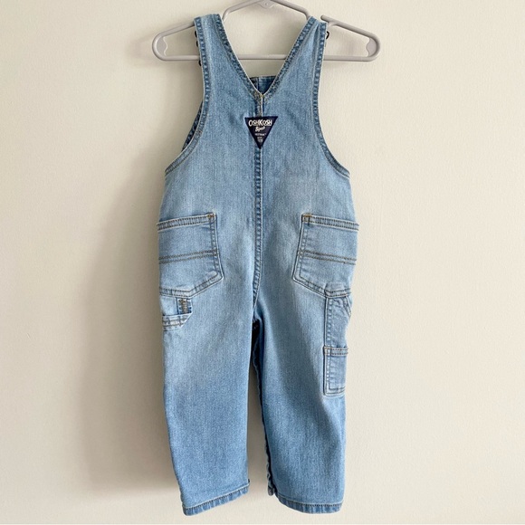 OshKosh Baby Denim Overalls Size 18 Months - Picture 3 of 4